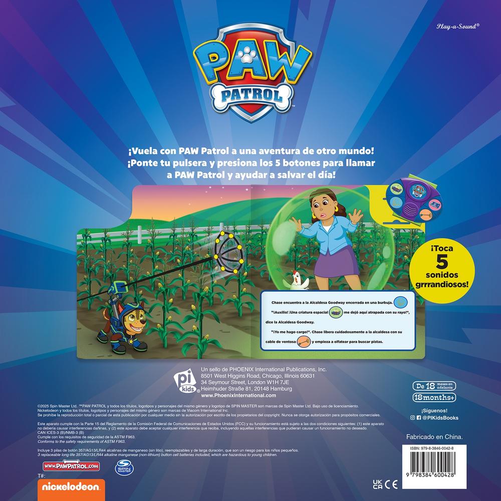 Foto 3 | Libro Con Pulsera Y 5 Sonidos: El Rescate De La Nave Espacial: Paw Patrol