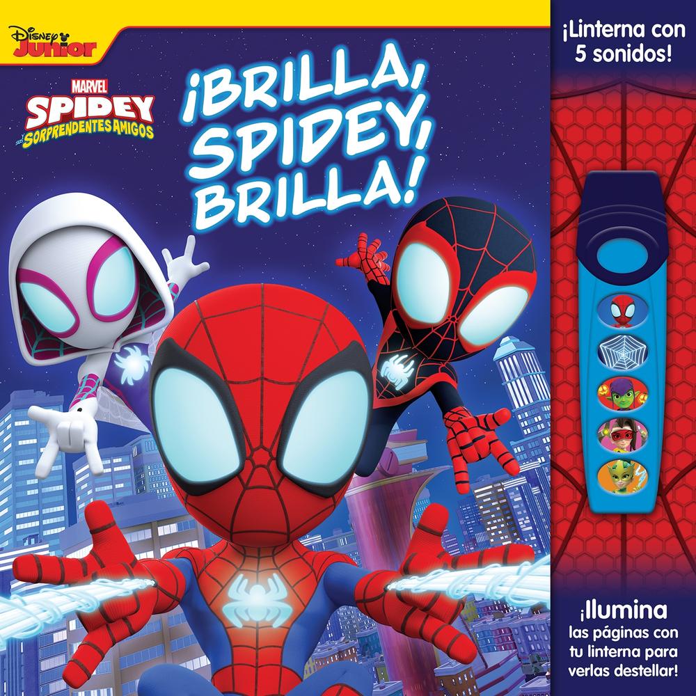 Foto 2 pulgar | Libro Linterna ¡brilla Spidey Brilla! Spidey Y Sus Sorprendentes Amigos