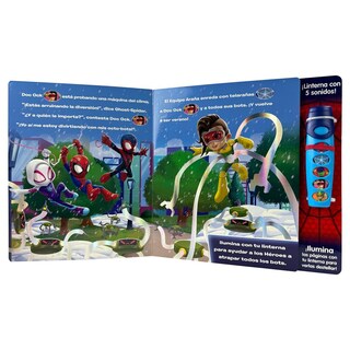 Foto 5 | Libro Linterna ¡brilla Spidey Brilla! Spidey Y Sus Sorprendentes Amigos