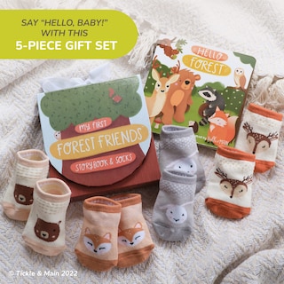 Foto 3 | Cuento Tickle & Main Woodland Forest Friends + 4 Pares de Calcetas - Venta Internacional