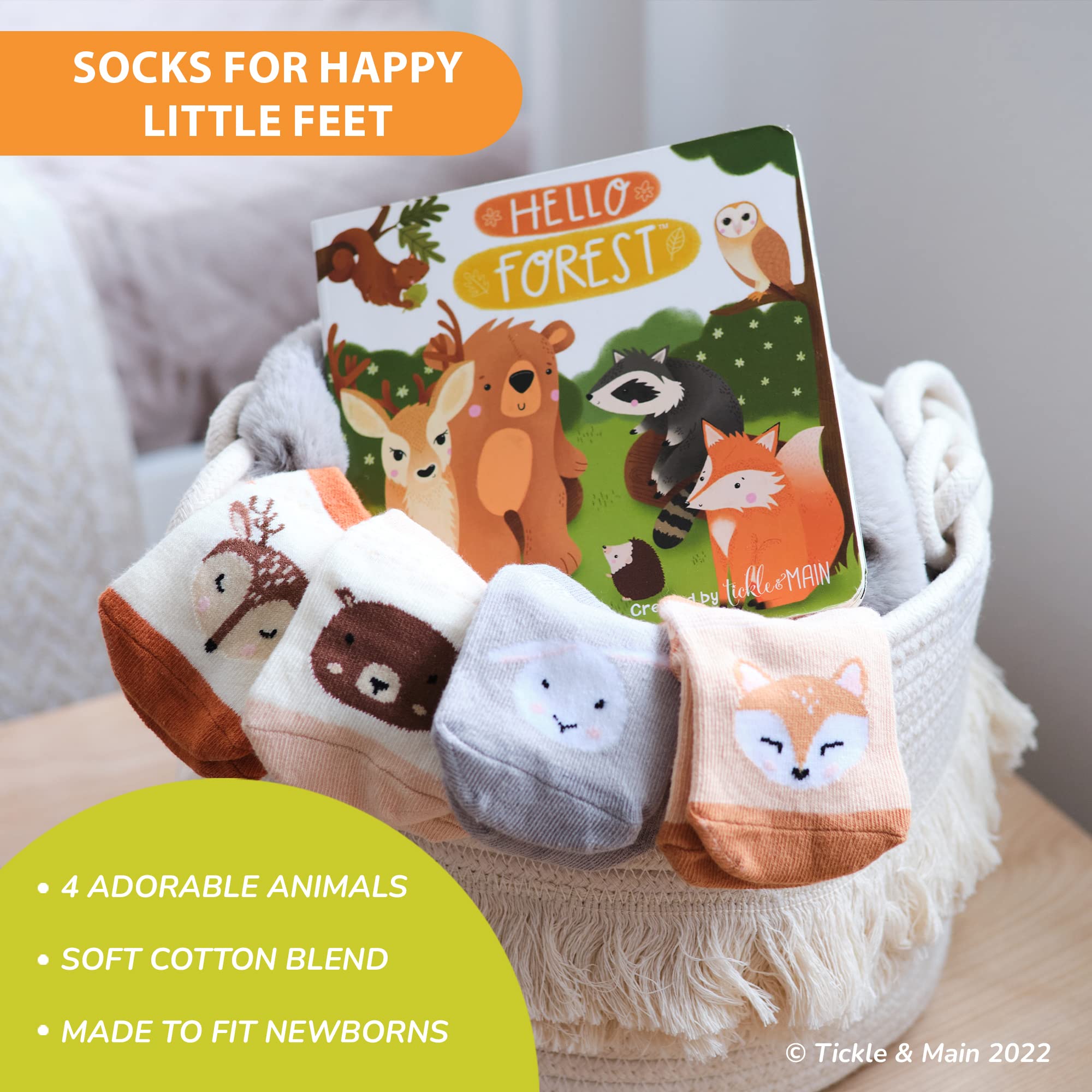 Foto 5 pulgar | Cuento Tickle & Main Woodland Forest Friends + 4 Pares de Calcetas - Venta Internacional