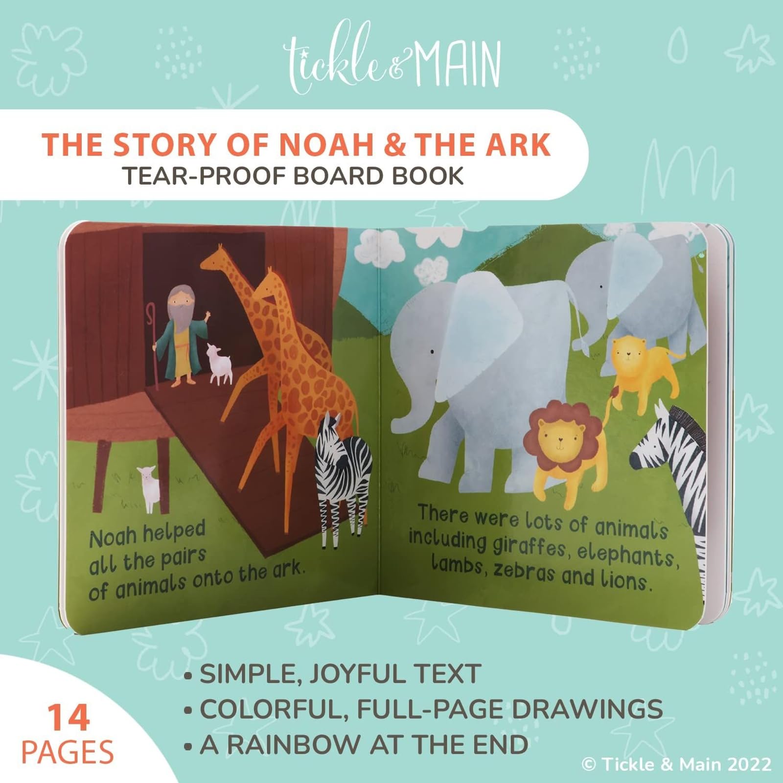Foto 6 pulgar | Set de Libros Tickle & Main Noah's Ark + 3 Pares de Calcetines - Venta Internacional