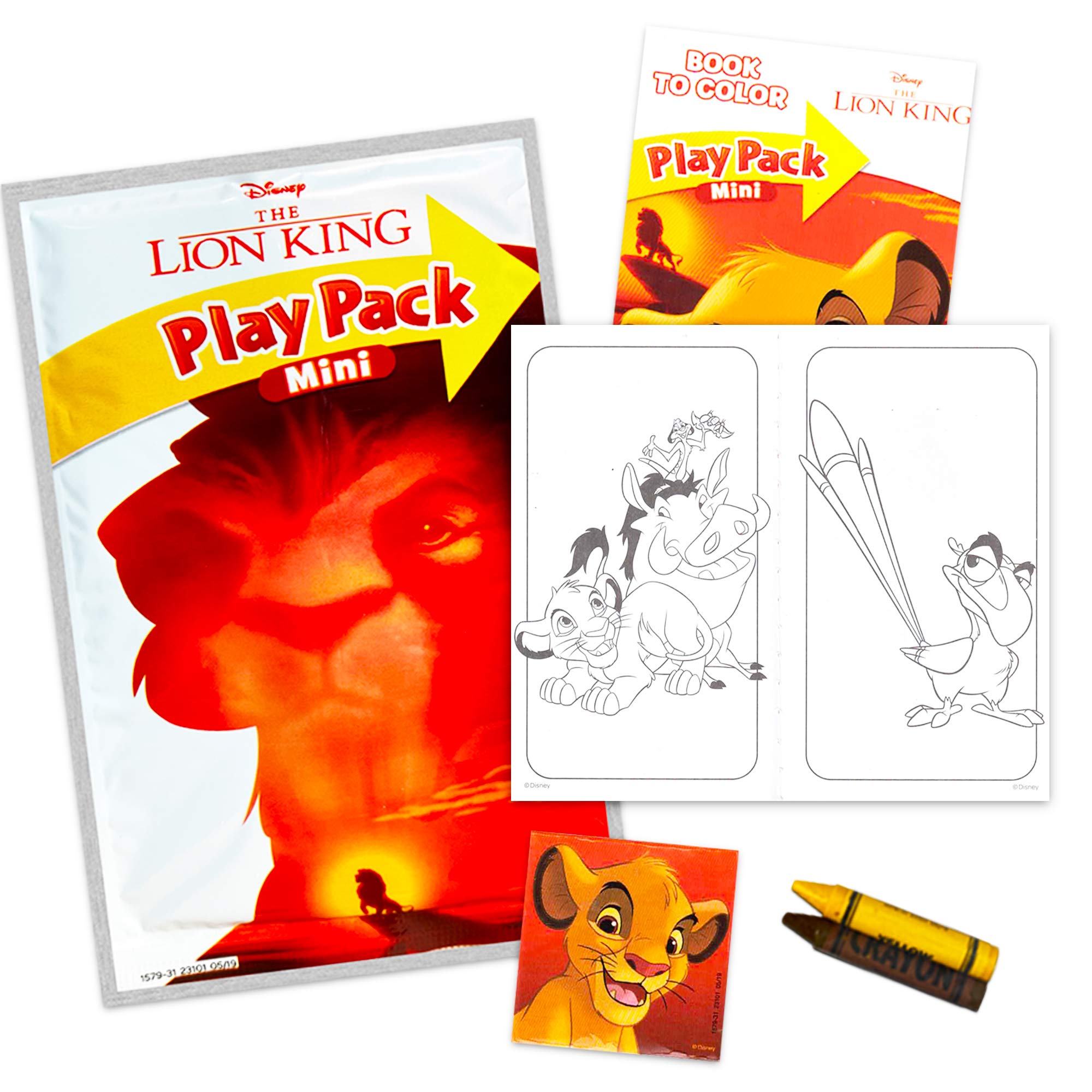 Foto 3 pulgar | Paquete De Regalos Para Fiestas De Disney Lion King Con Pegatinas Y Colores - Venta Internacional.