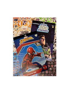 Foto 1 | Libro De Pegatinas Disney Pixar Marvel Spiderman & Lightyear - Venta Internacional.