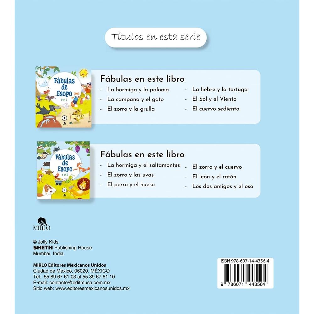 Foto 2 | Fábulas De Esopo 6 En 1 - Vol 2