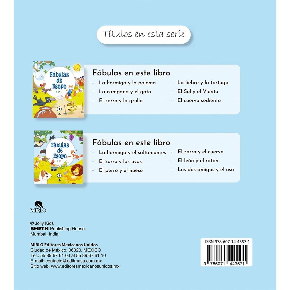 Foto 3 pulgar | Fábulas De Esopo 6 En 1 - Vol 1