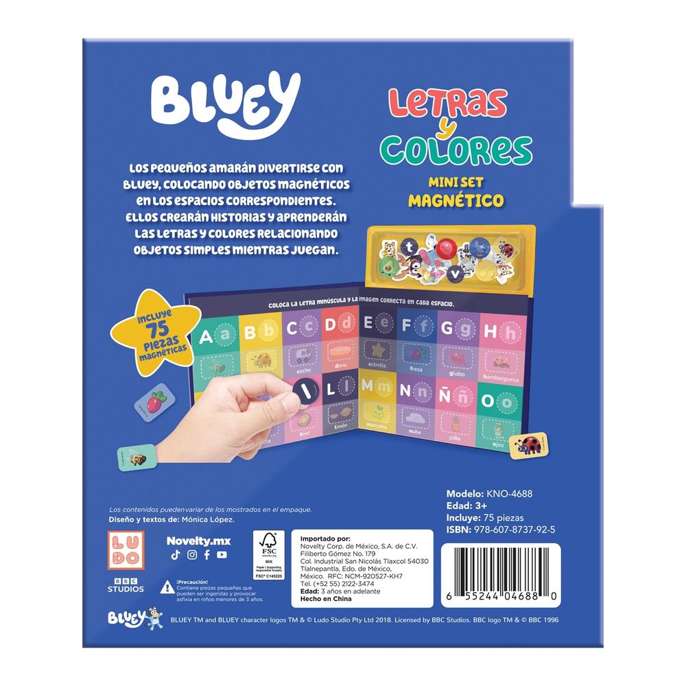 Foto 4 pulgar | Libro Set Magnético Letras Y Colores Bluey