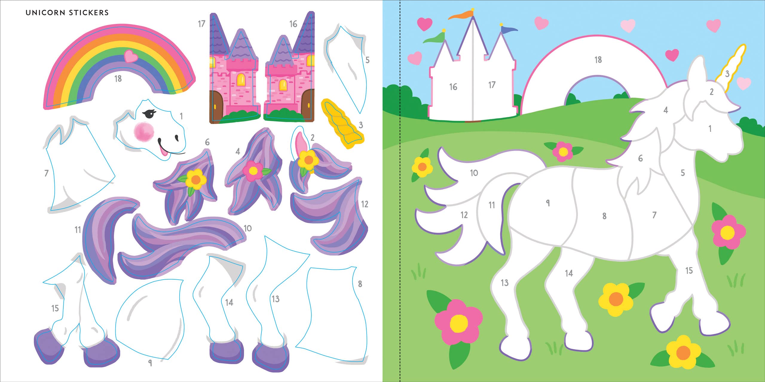 Foto 4 pulgar | Libro Para Colorear Con Pegatinas Peter Pauper Press Unicorns & More - Venta Internacional.