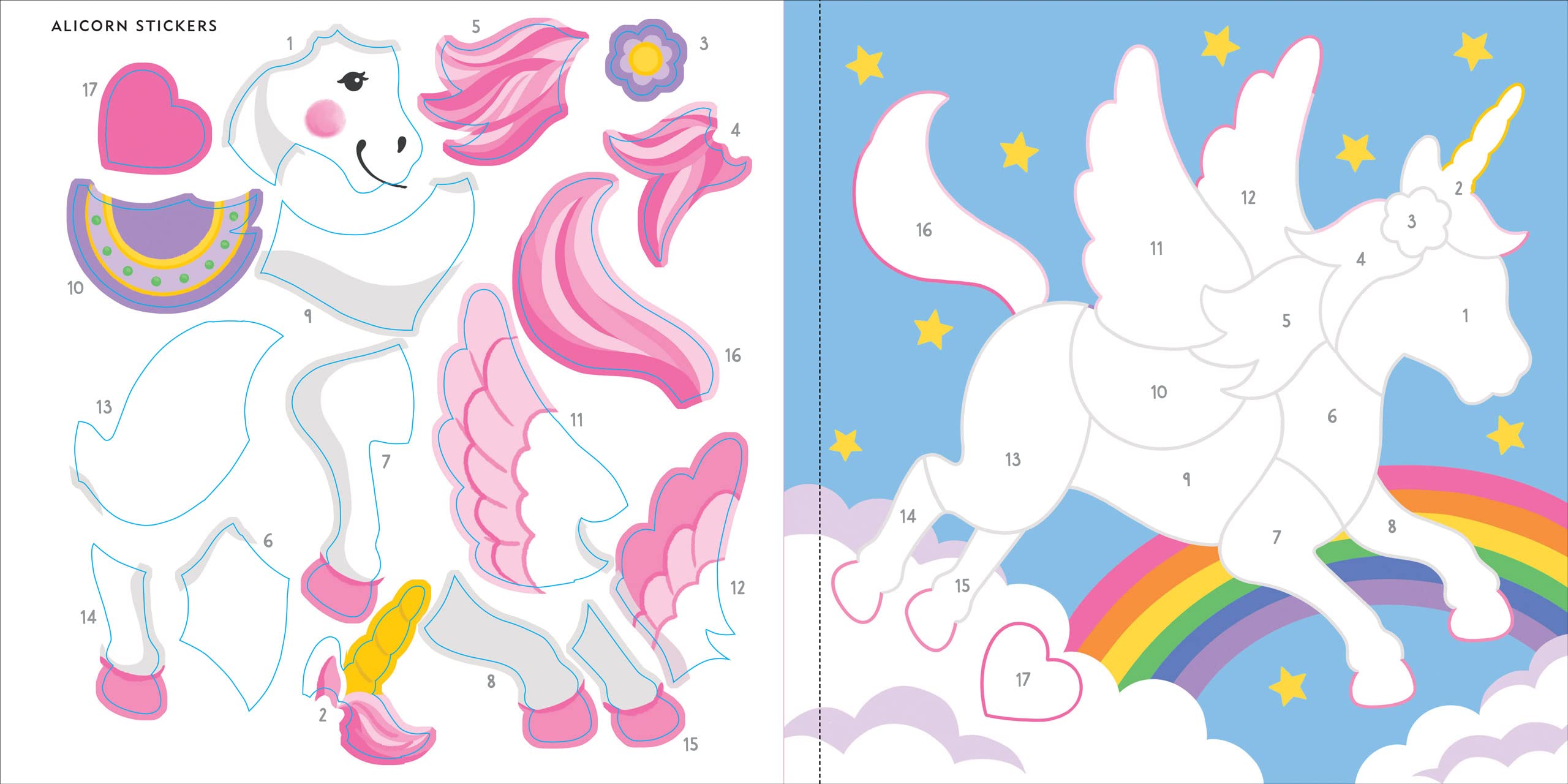 Foto 6 pulgar | Libro Para Colorear Con Pegatinas Peter Pauper Press Unicorns & More - Venta Internacional.