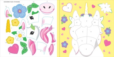 Foto 7 | Libro Para Colorear Con Pegatinas Peter Pauper Press Unicorns & More - Venta Internacional.