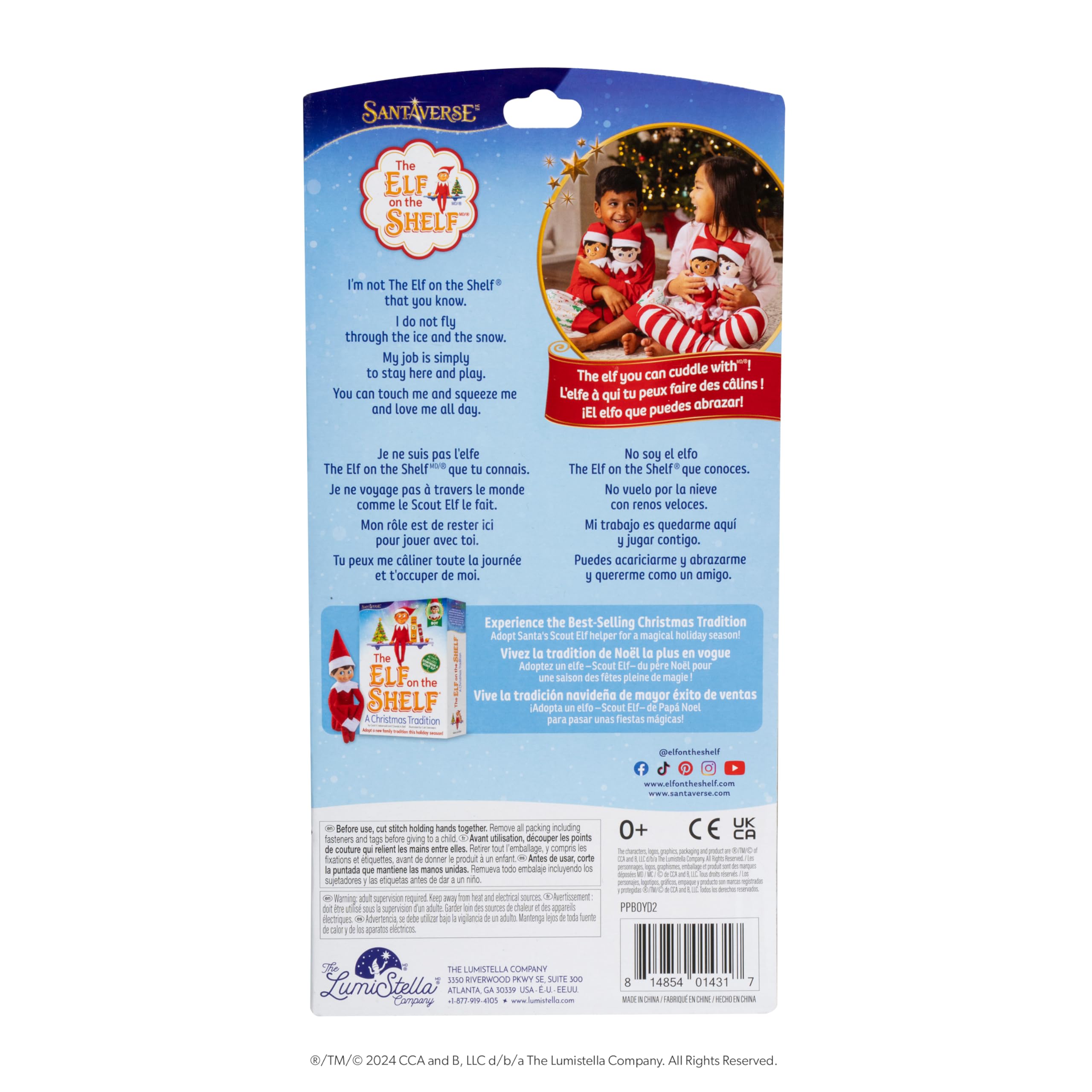 Foto 3 pulgar | Peluche The Elf On The Shelf Plushee Pals Scout Elf 17 Cm - Venta Internacional.