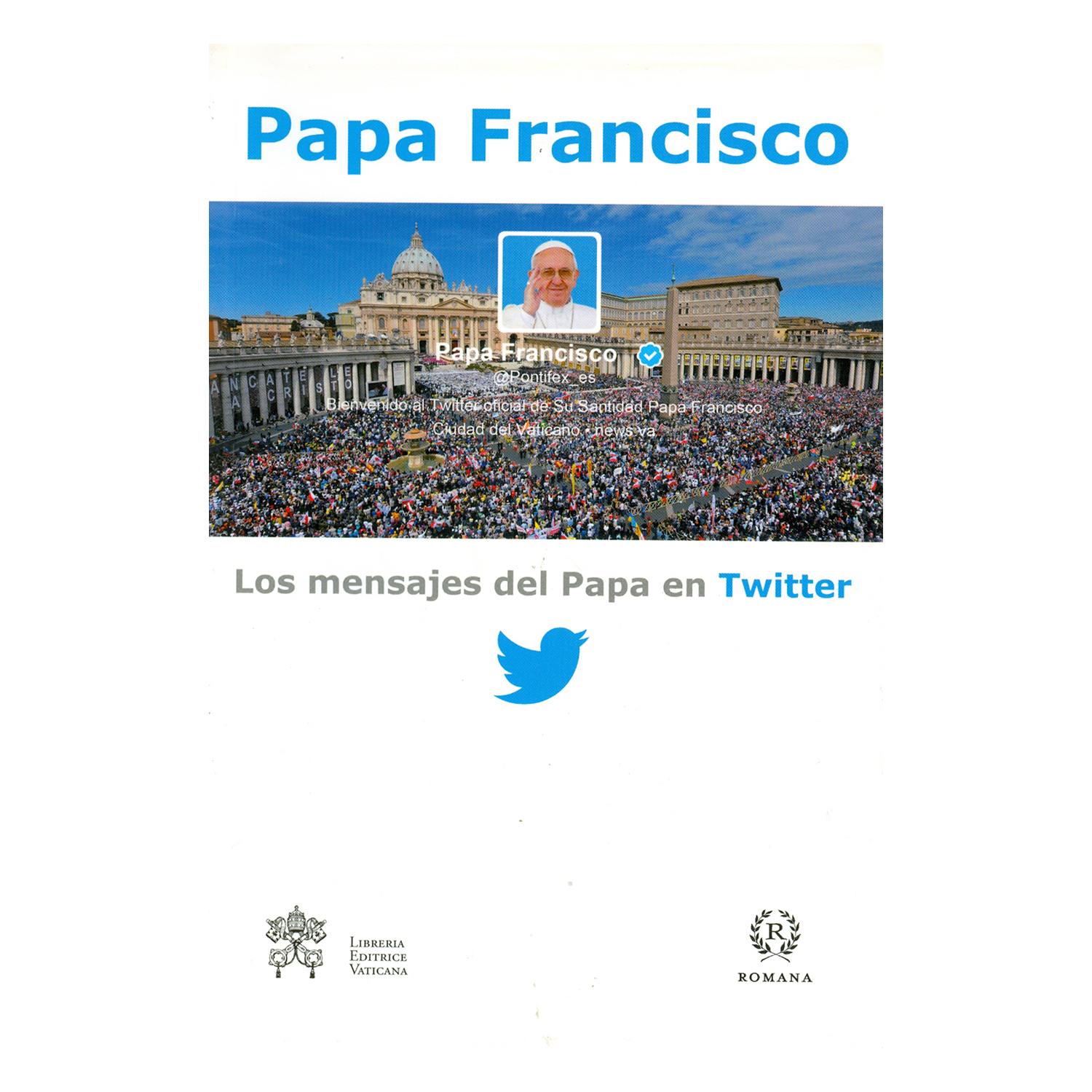Foto 2 pulgar | Los Mensajes Del Papa En Twitter Romana Rústica Blanco