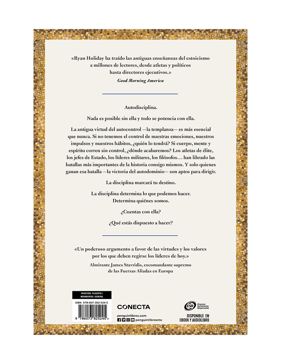 Foto 3 pulgar | La Disciplina Marcará tu Destino (Las 4 Virtudes Estoicas 2) - Conecta - Ryan Holiday