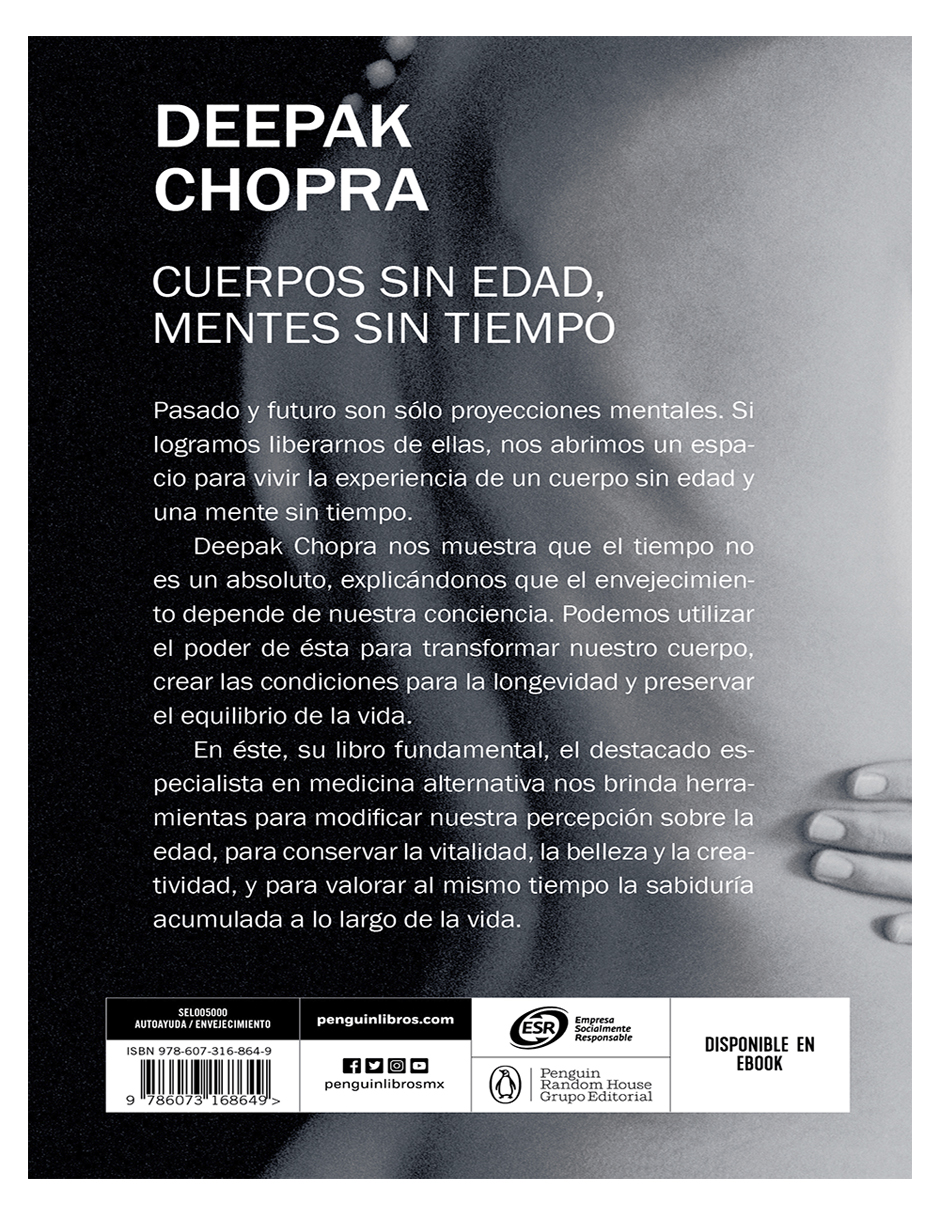Foto 2 | Libro Cuerpos Sin Edad Mentes Sin Tiempo Editorial Debolsillo Autor Deepak Chopra