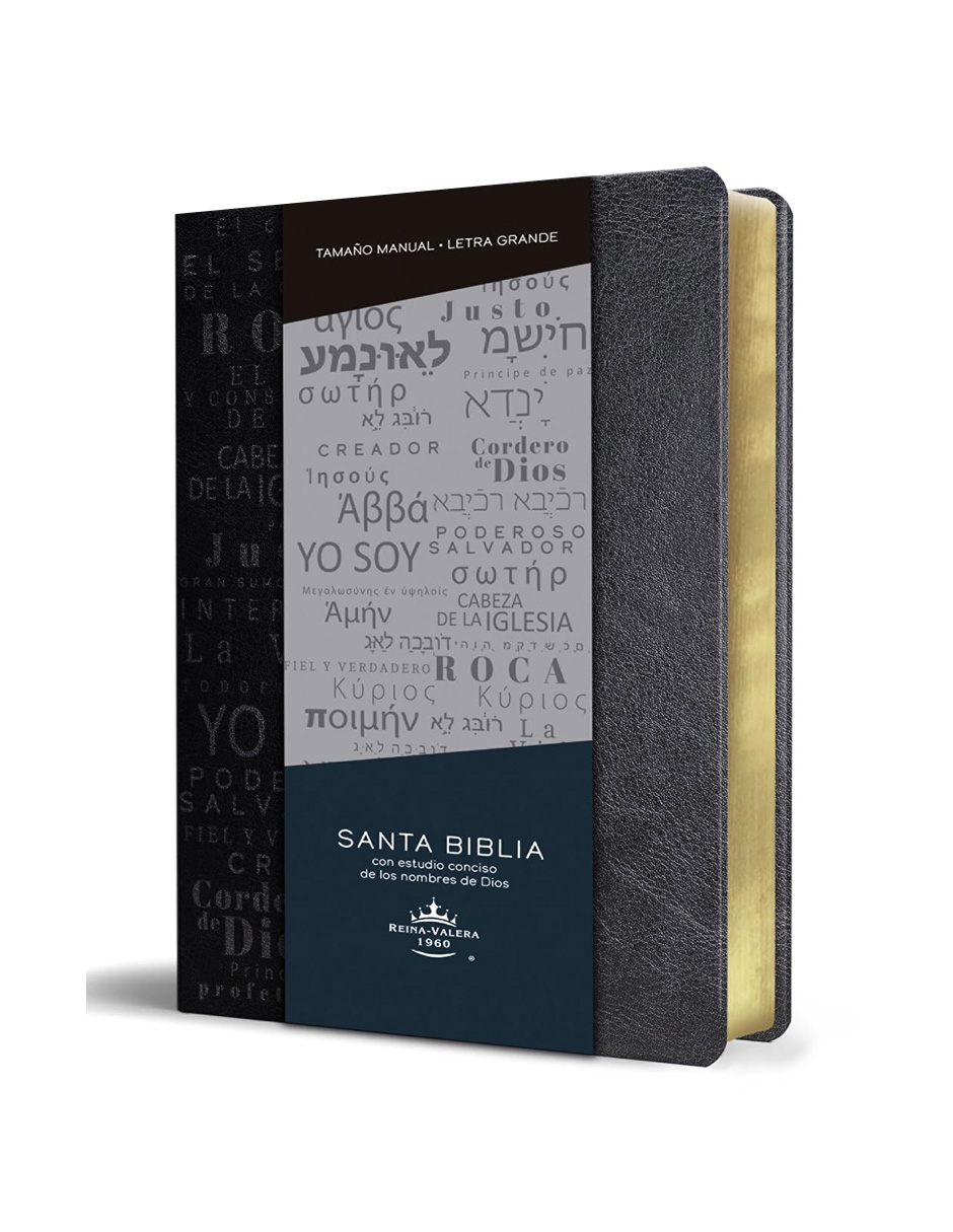 Foto 4 pulgar | Biblia Rvr60 Letra Grande Tamaño Manual Negra
