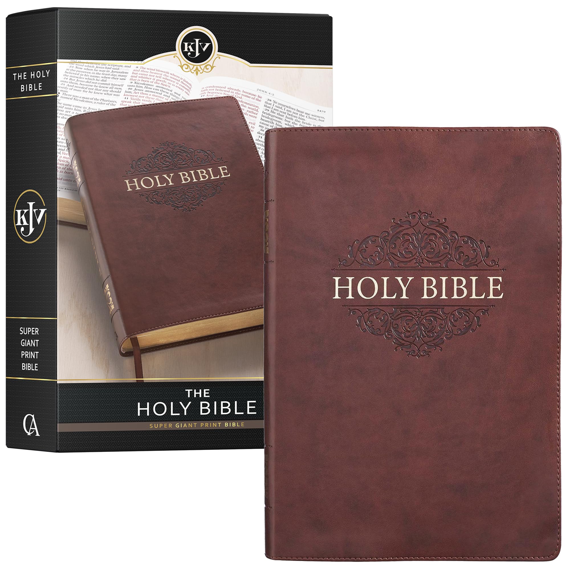 Libro Christian Art Gifts Kjv Holy Bible Con Estampado Supergigante - Venta Internacional.