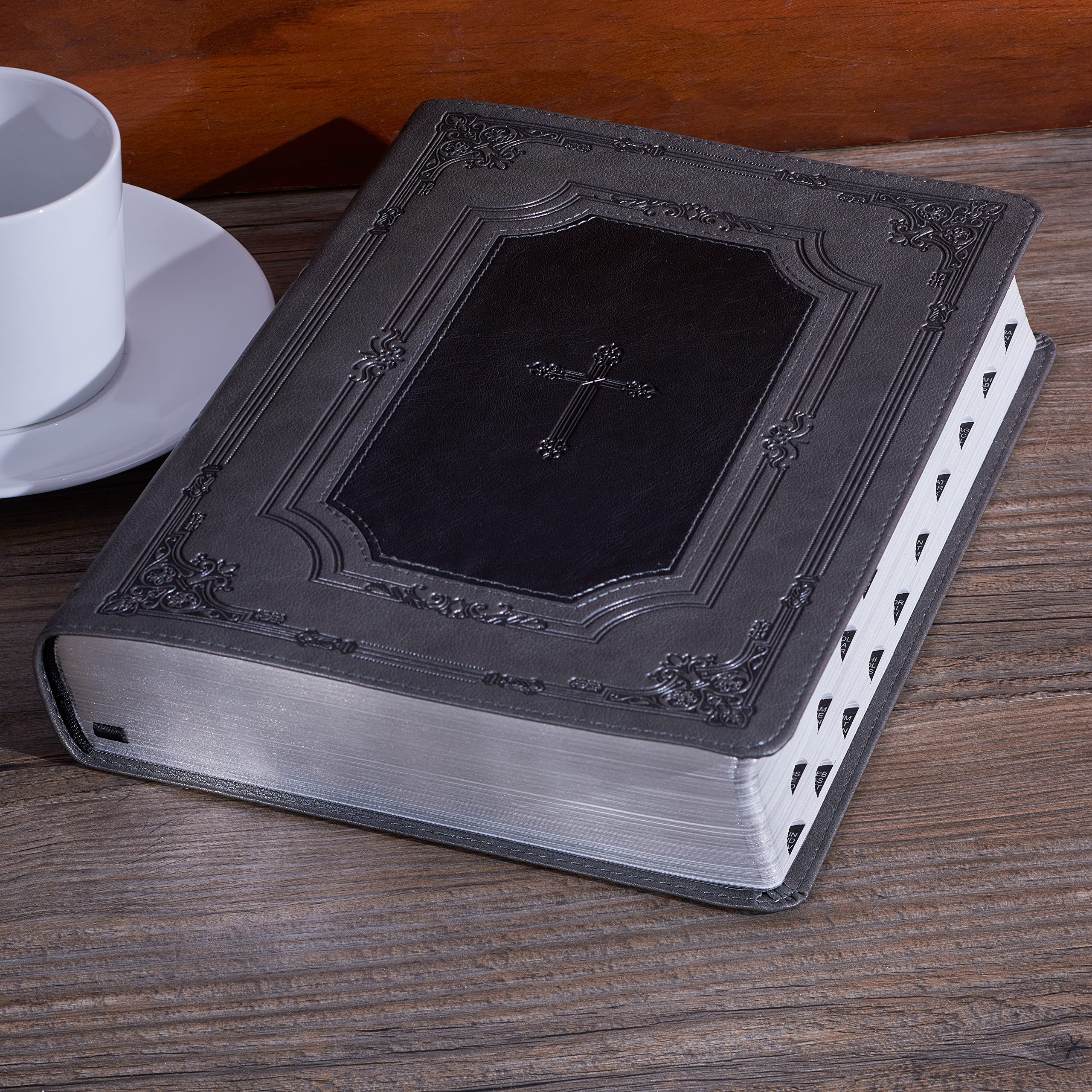 Foto 7 pulgar | Cuero Sintético Con Estampado Supergigante De La Santa Biblia De Book Kjv - Venta Internacional.