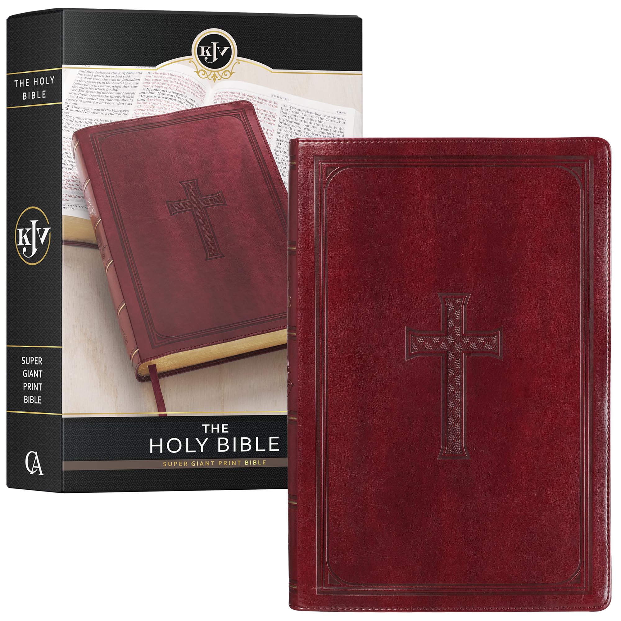 Foto 2 pulgar | Libro Christian Art Gifts Kjv Holy Bible Con Estampado Supergigante - Venta Internacional.