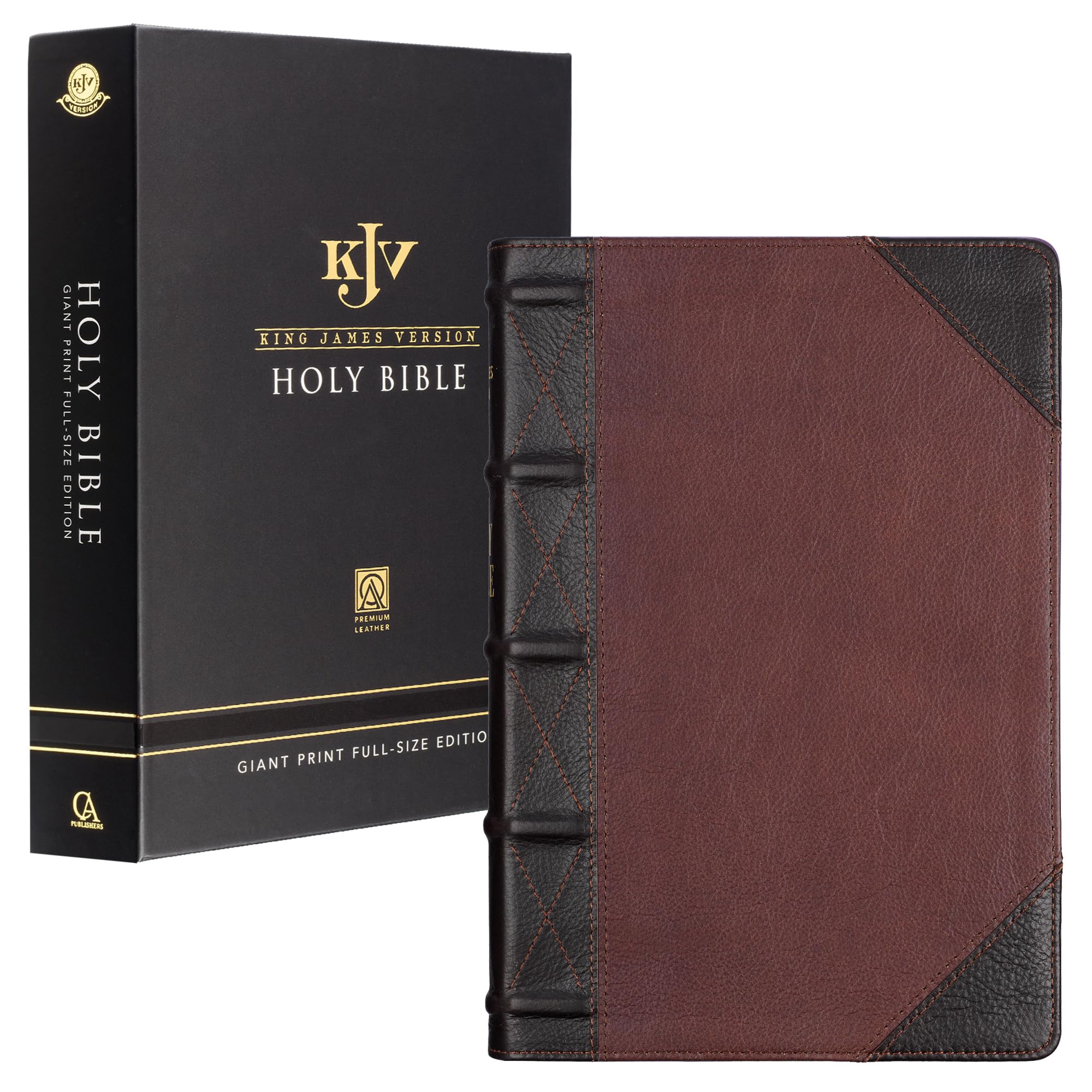 Libro Christian Art Gifts Kjv Holy Bible Con Estampado Gigante De Piel - Venta Internacional.