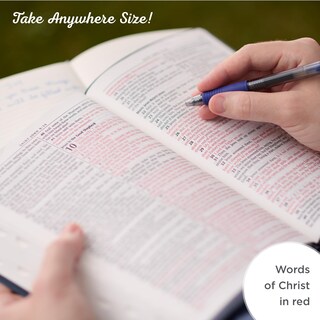 Foto 4 | Bible Christian Art Gifts Kjv, Impresión Delgada De Gran Tamaño, Rosa Y Marrón - Venta Internacional.