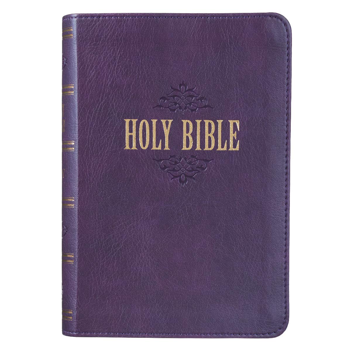 Foto 3 pulgar | Libro Christian Art Gifts Kjv Holy Bible Con Letra Grande, Color Morado - Venta Internacional.
