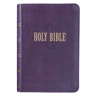 Foto 2 | Libro Christian Art Gifts Kjv Holy Bible Con Letra Grande, Color Morado - Venta Internacional.