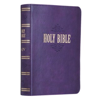 Foto 4 | Libro Christian Art Gifts Kjv Holy Bible Con Letra Grande, Color Morado - Venta Internacional.