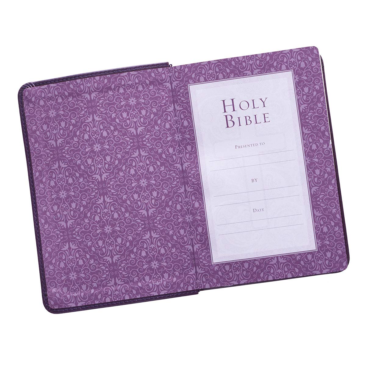 Foto 6 pulgar | Libro Christian Art Gifts Kjv Holy Bible Con Letra Grande, Color Morado - Venta Internacional.