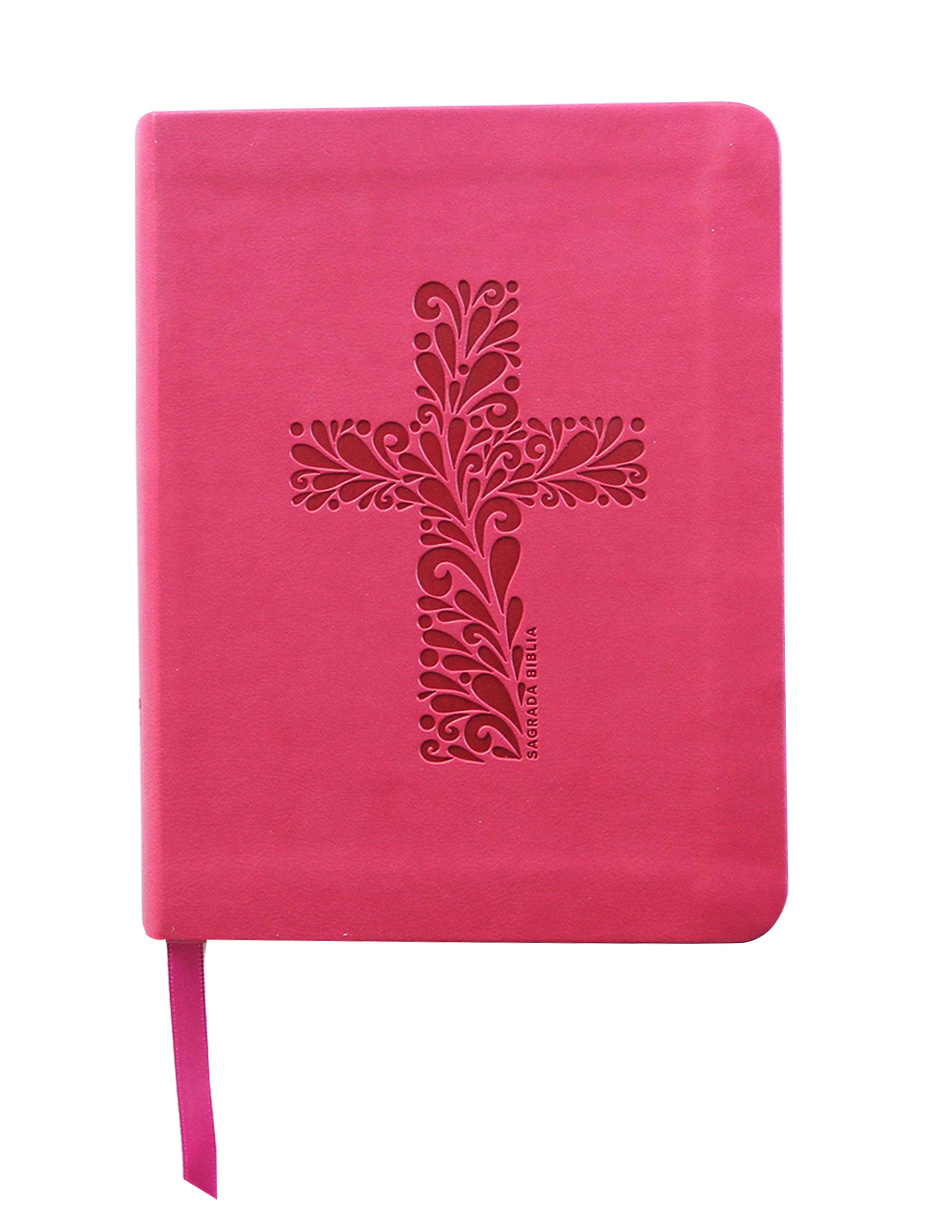 Foto 2 pulgar | Biblia Cátolica Color Fiusha Marca Origen
