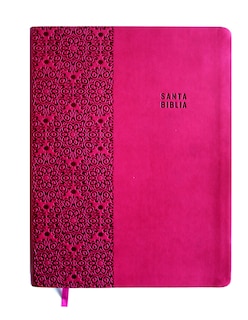 Foto 1 | Biblia Reina Valera Letra Súper Gigante, Símil Piel Fucsia