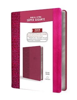 Foto 2 | Biblia Reina Valera Letra Súper Gigante, Símil Piel Fucsia