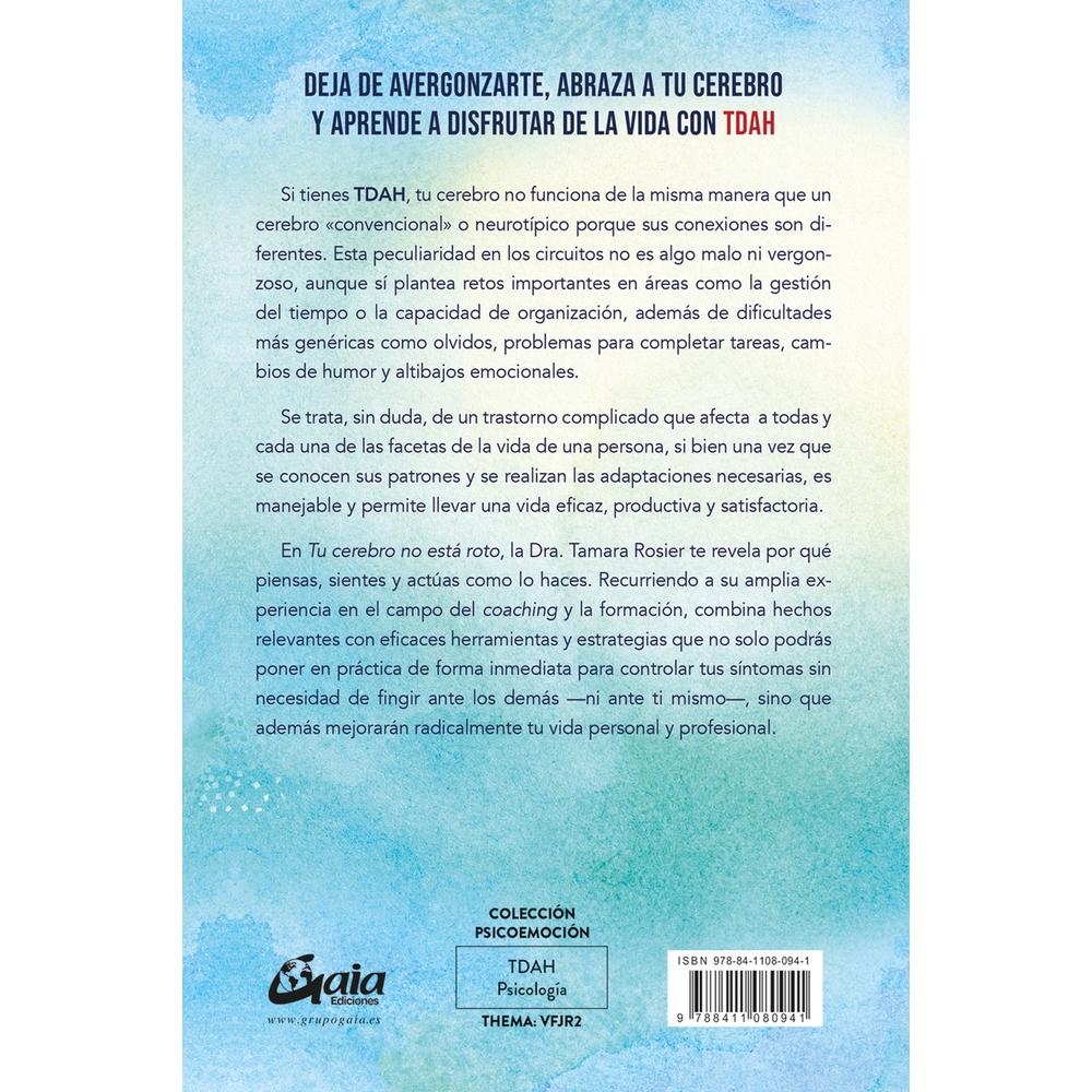 Foto 2 | Tu Cerebro no está Roto. Estrategias para Manejar tus Emociones y Navegar por la Vida con TDAH