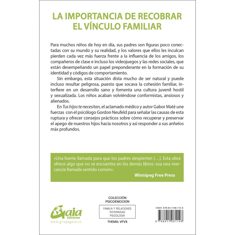 Foto 2 | Tus Hijos te Necesitan. La Importancia de los Padres en la Crianza y el Desarrollo de los Niños