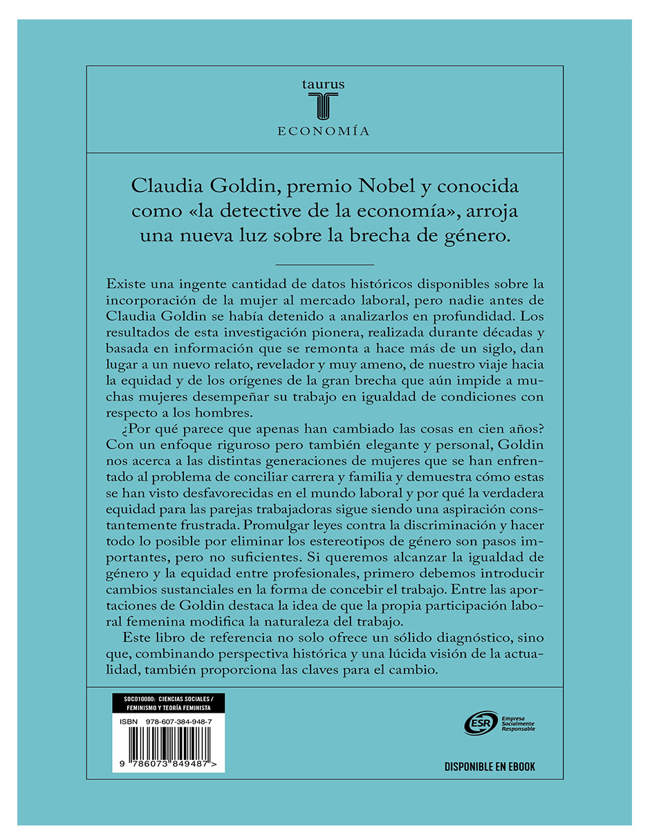 Foto 3 pulgar | Libro Carrera Y Familia: El Largo Viaje De Las Mujeres Hacia La Igualdad Editorial  Taurus Autor Claudia Goldin
