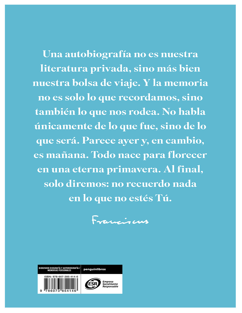 Foto 4 pulgar | Libro Esperanza. La Autobiografía Autor Papa Francisco Editorial  Plaza Janés