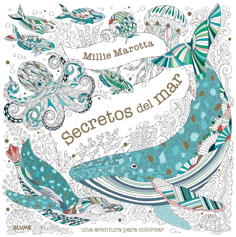 Foto 2 pulgar | Libro Secretos Del Mar Millie Marotta Blume Tapa Blanda
