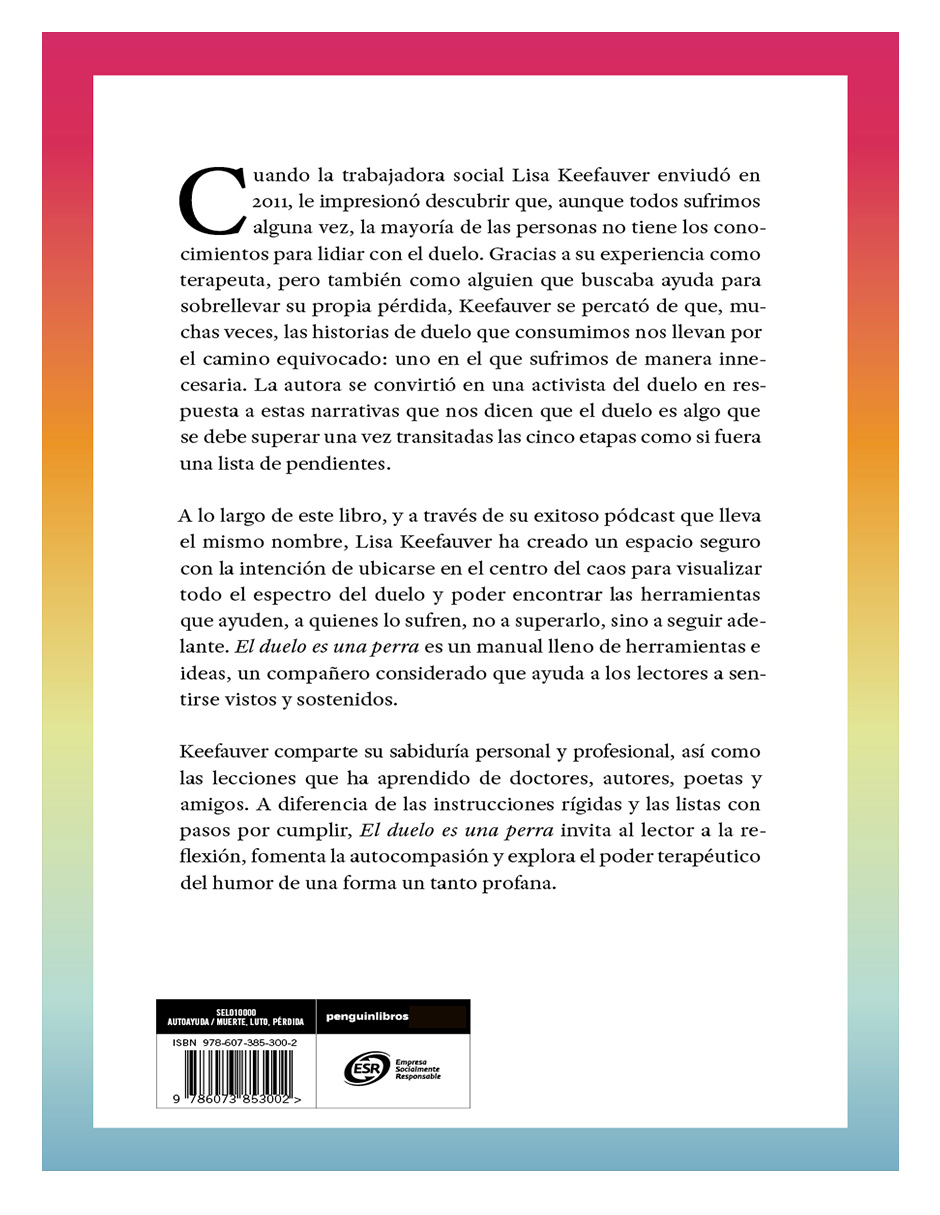 Foto 2 | Libro El Duelo Es Una Perro Editorial Aguilar Autor Lisa Keefauver