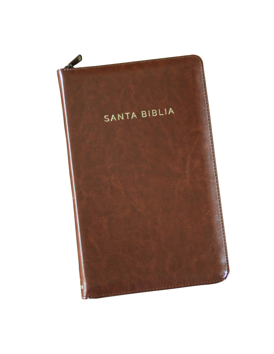 Foto 4 pulgar | Biblia Reina Valera 1960 (letra Grande - Símil Piel Canela, Cremallera, Tamaño Manual)