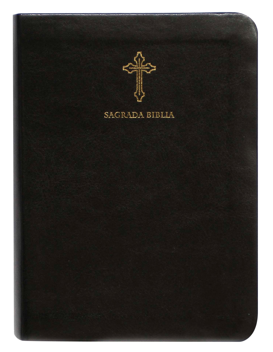 📖 Biblia Católica En Español – Edición Compacta En Símil Piel Negra Editorial Origen | Biblia De Améri