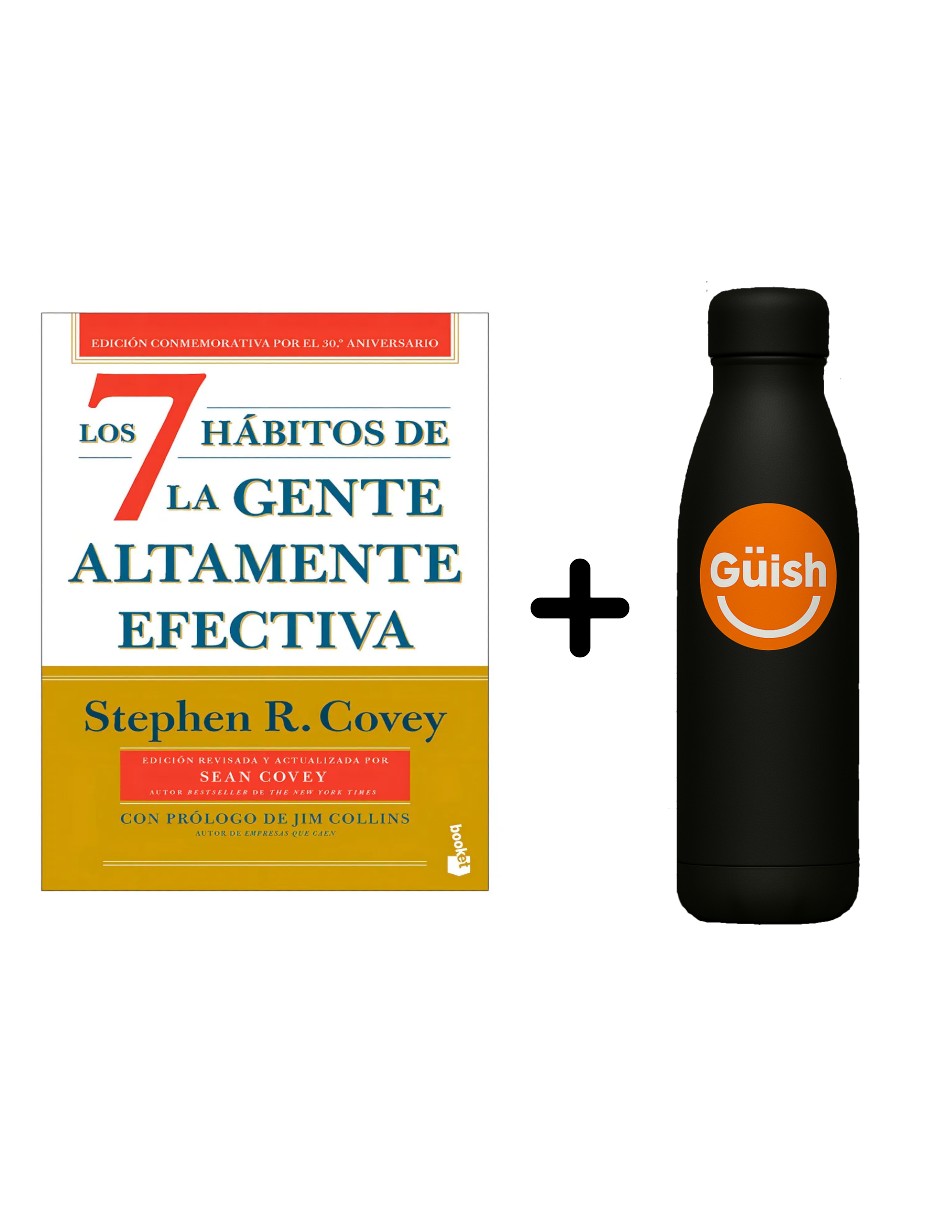 Libro Los 7 Hábitos De La Gente Altamente Efectiva +termo De Agua De Regalo