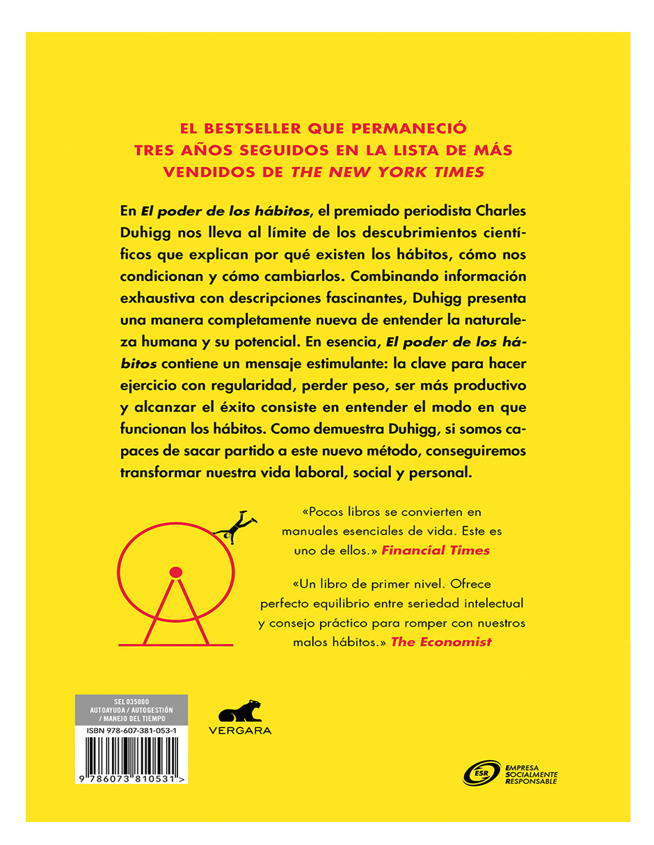 Foto 3 pulgar | Libro El Poder De Los Hábitos Autor Charles Duhigg Editorial Vergara