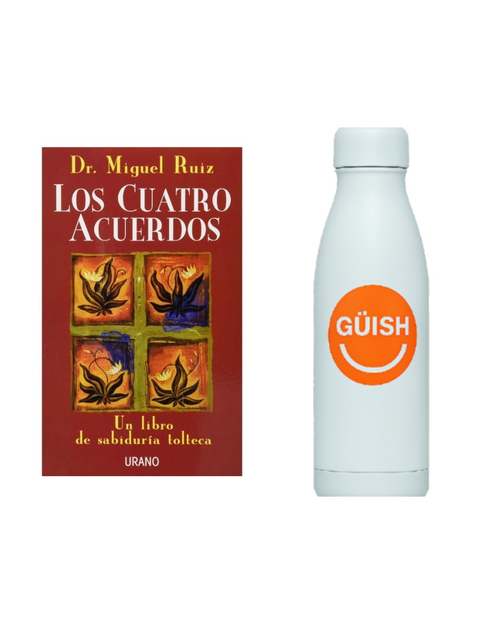 Foto 2 pulgar | Libro Los Cuatro Acuerdos + Gratis Termo Güish De Regalo