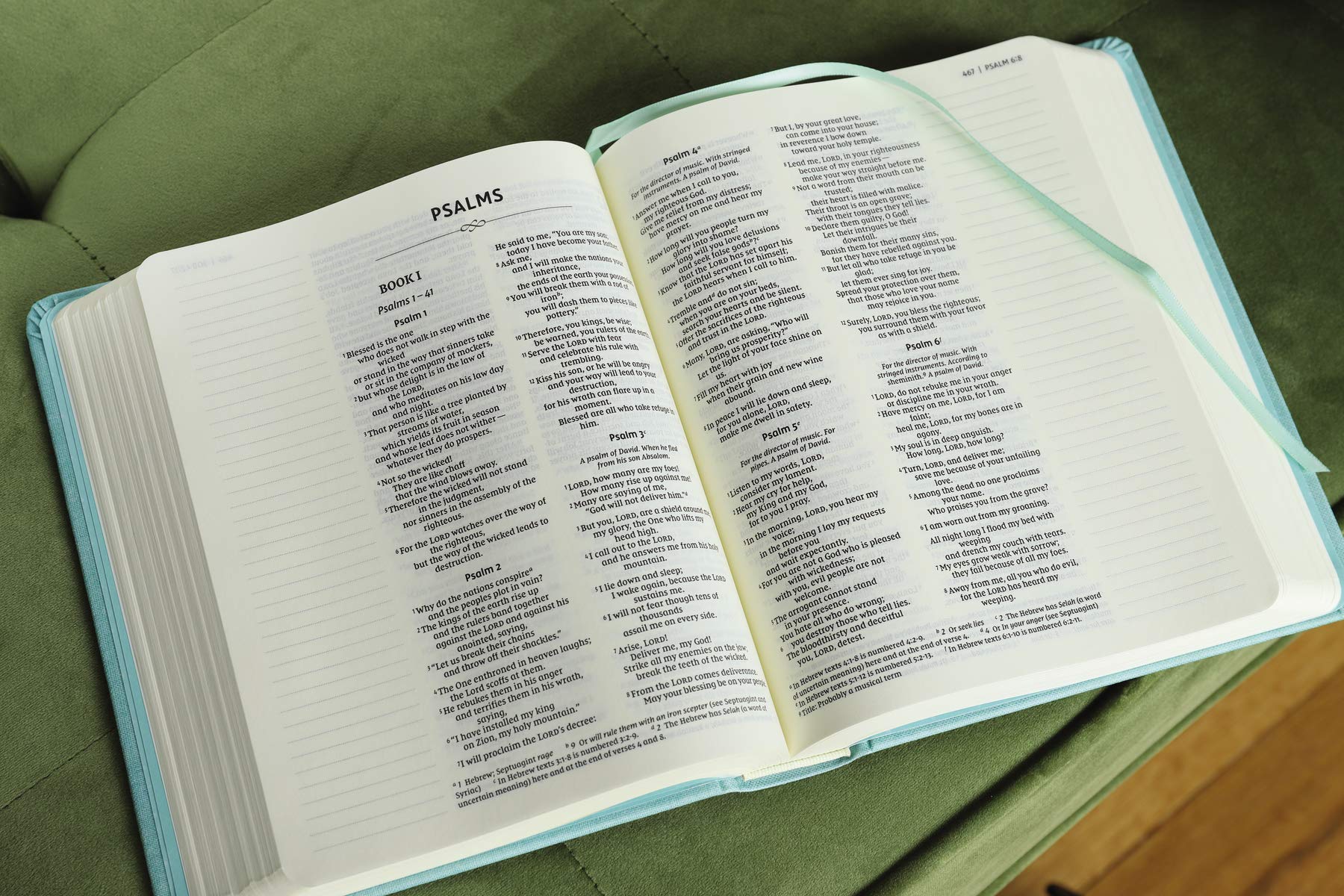 Foto 5 | Bible Niv Journal The Word, Tapa Dura De Doble Columna, Verde Azulado - Venta Internacional.