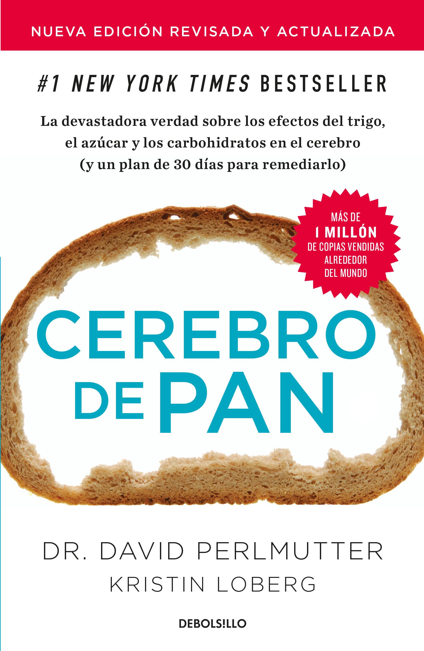 Foto 2 pulgar | Libro Debolsillo Cerebro De Pan (edición Actualizada)/grain Brain - Venta Internacional.