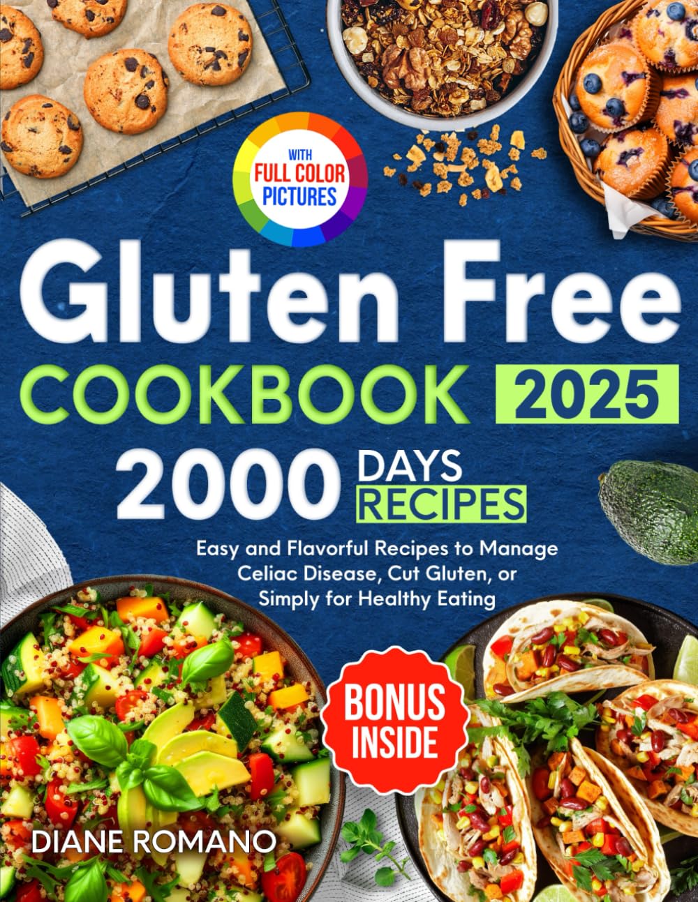 Foto 2 pulgar | Libro De Cocina Sin Gluten: 2000 Días De Recetas Fáciles Para La Enfermedad Celíaca - Venta Internacional.