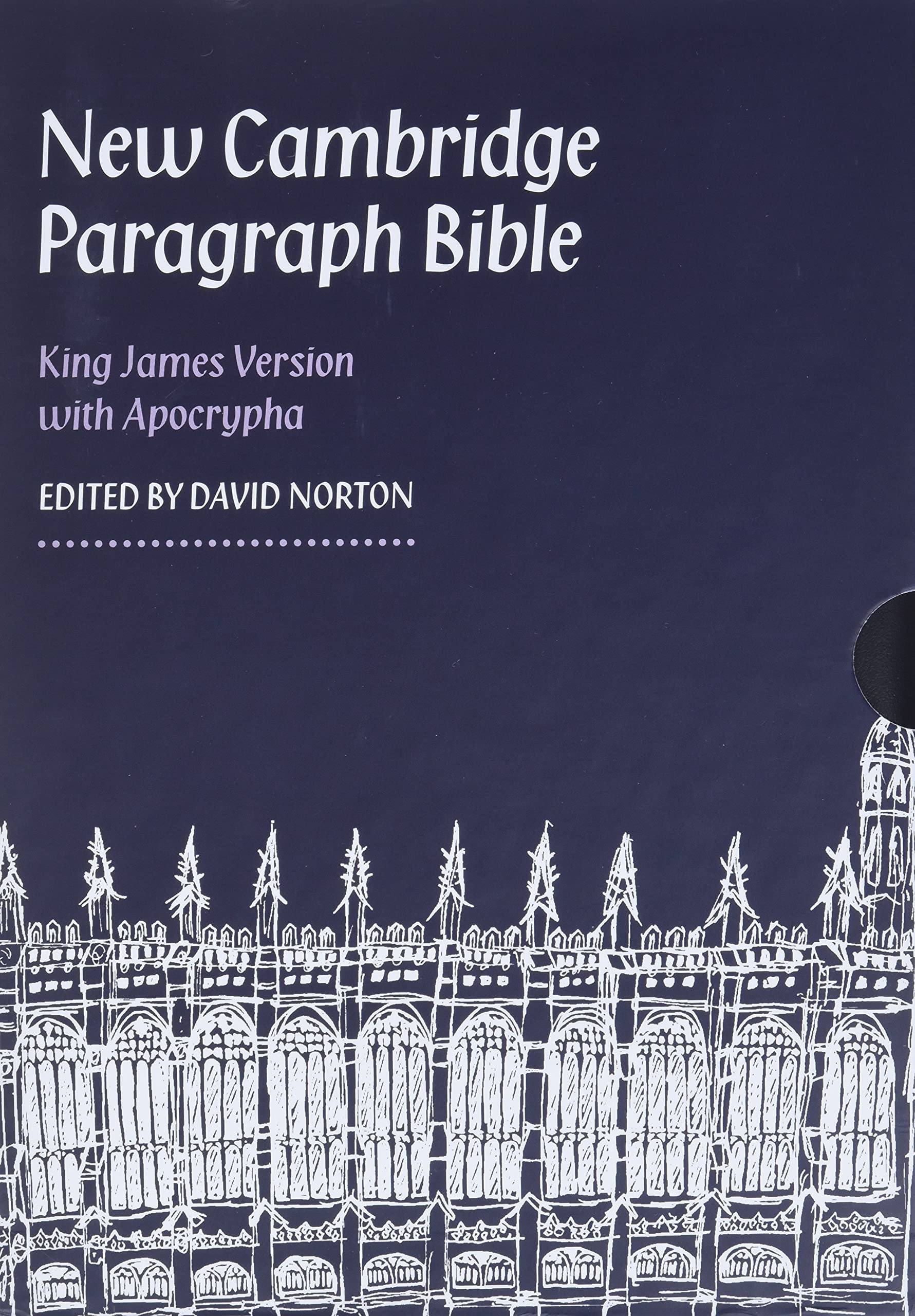 Foto 2 pulgar | Párrafo Bíblico De Cambridge Con Apócrifos En Cuero Negro - Venta Internacional.