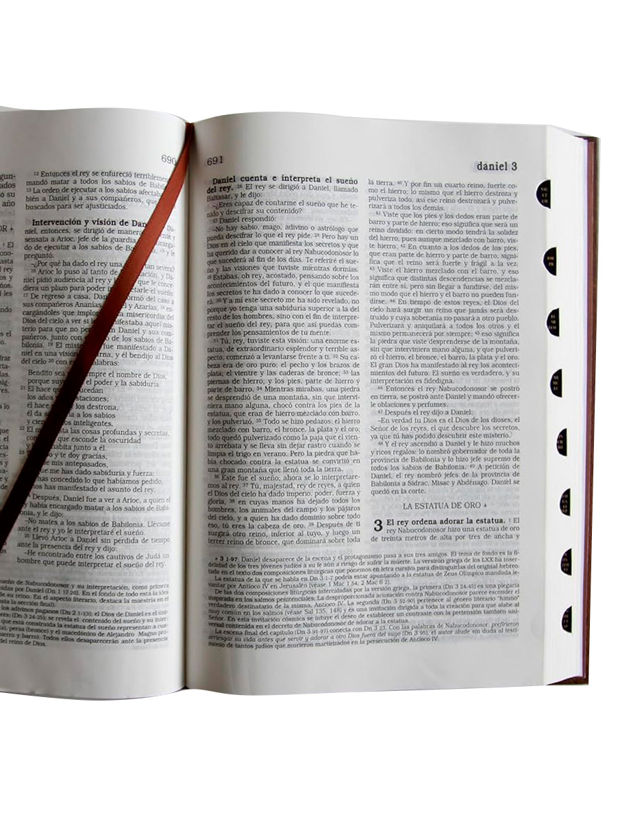 Foto 4 pulgar | Biblia Católica Edición con Índice