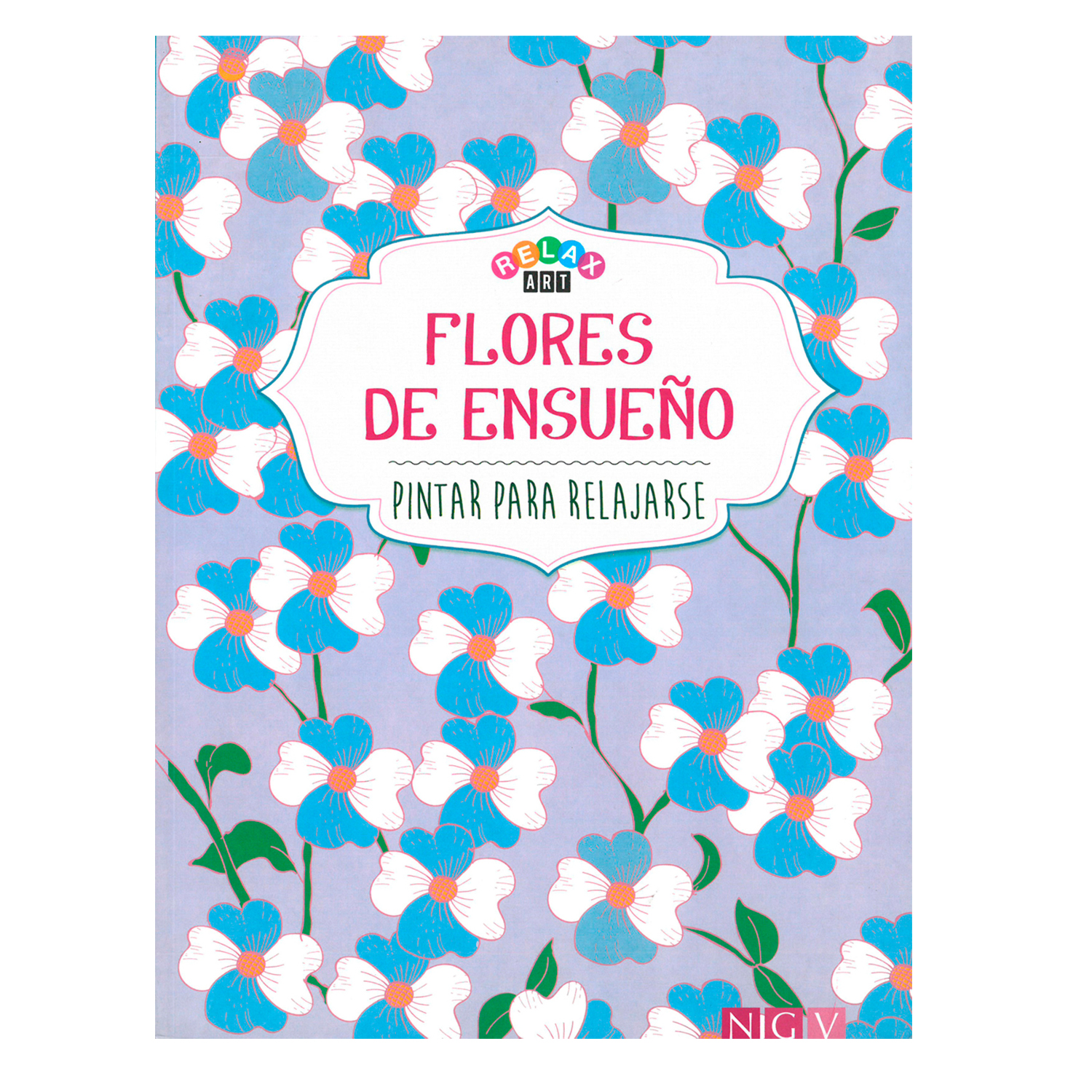 Libro Flores de Ensueño NGV Rústica color Azul