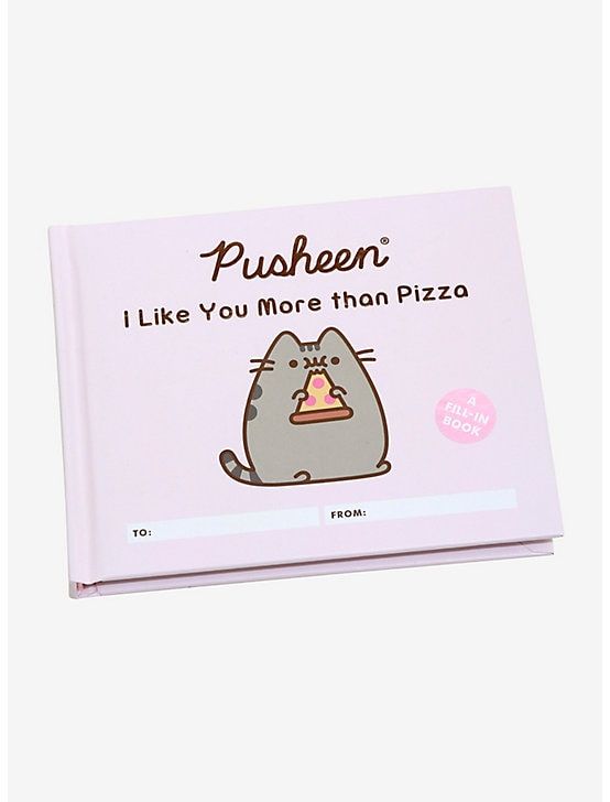 Foto 3 pulgar | Libro Pusheen Cat I Like You More Than Pizza: A Fill-in Book