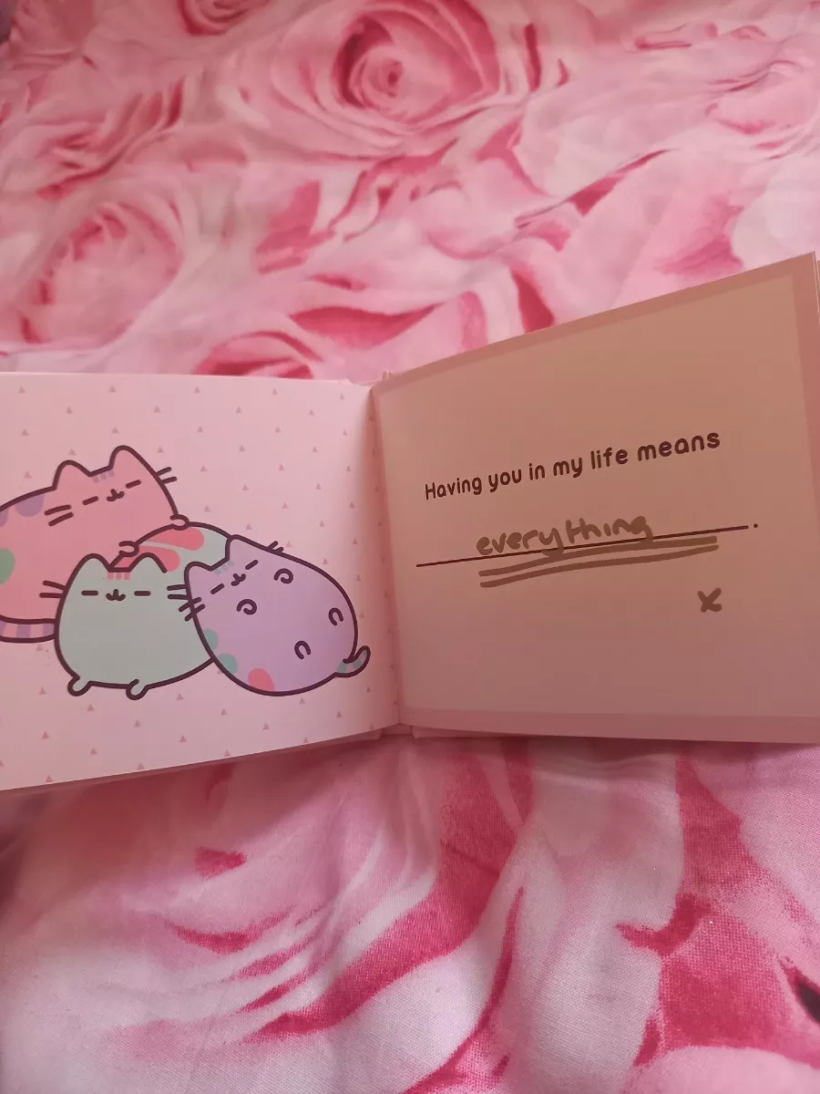 Foto 7 pulgar | Libro Pusheen Cat I Like You More Than Pizza: A Fill-in Book